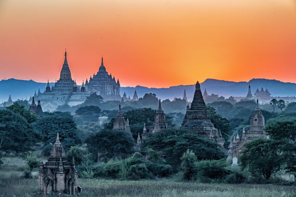 Old temples in Ancient Bagan