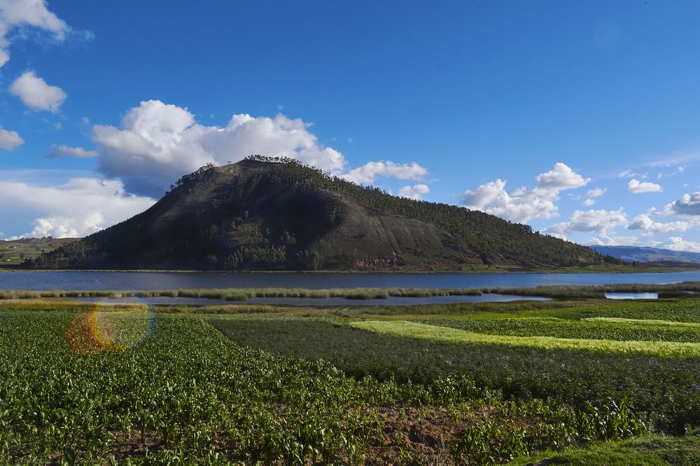Lake in the Peruvian Andes