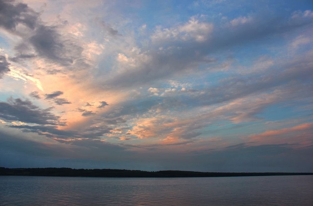 Вечерние облака.