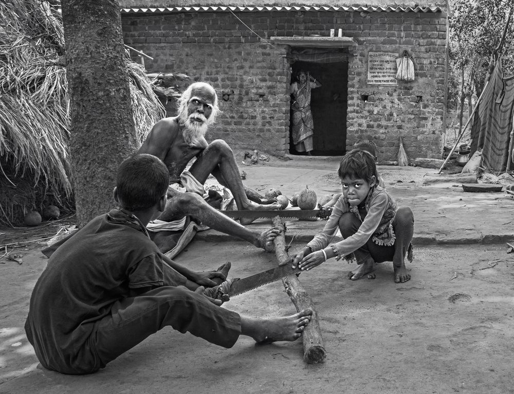 Daily life of rural Bengal.