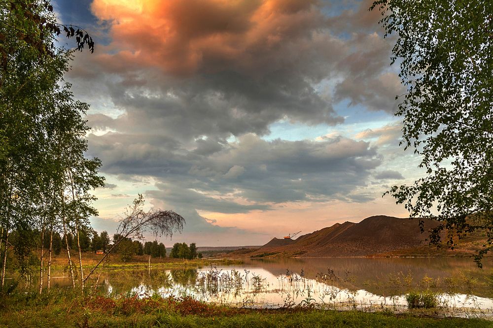 Дамба. п. Солнечный.