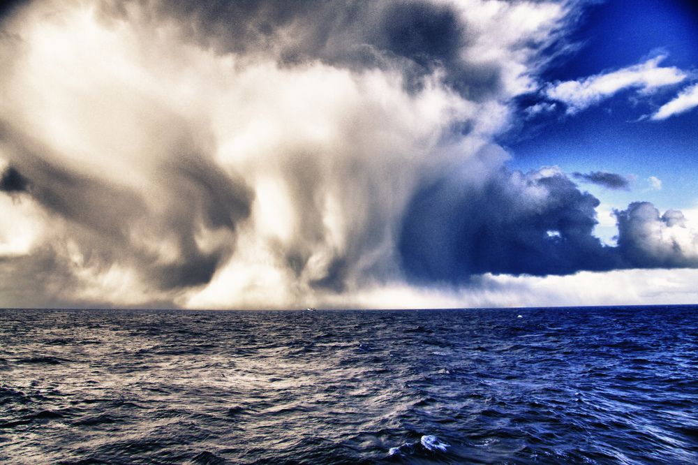 Место, где рождается погода. Северная Атлантика.