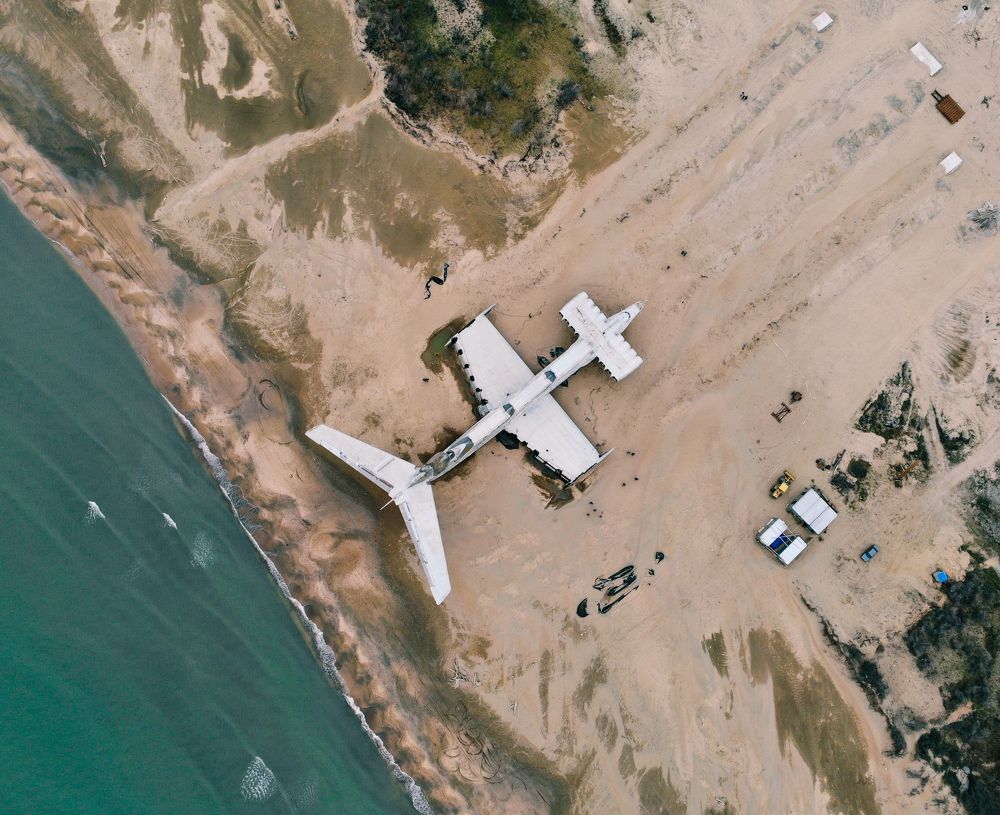 WIG Lun, coast of the Caspian sea