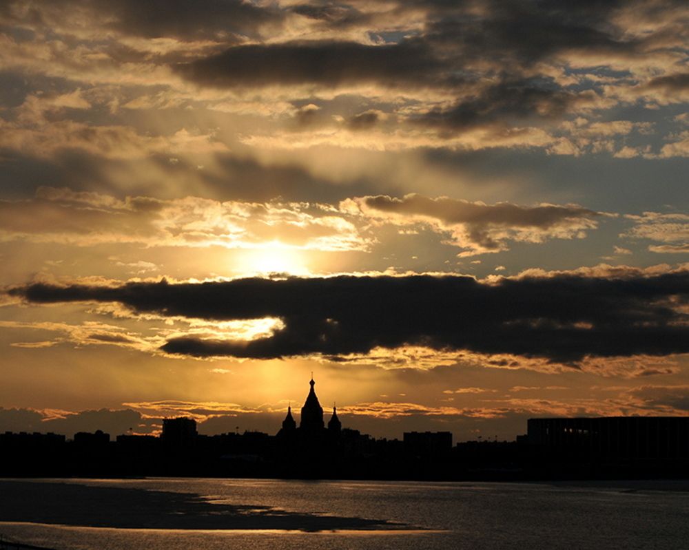 30   минут   до    заката .