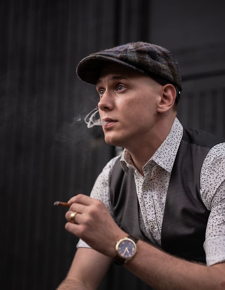 Man smoking a cigarette