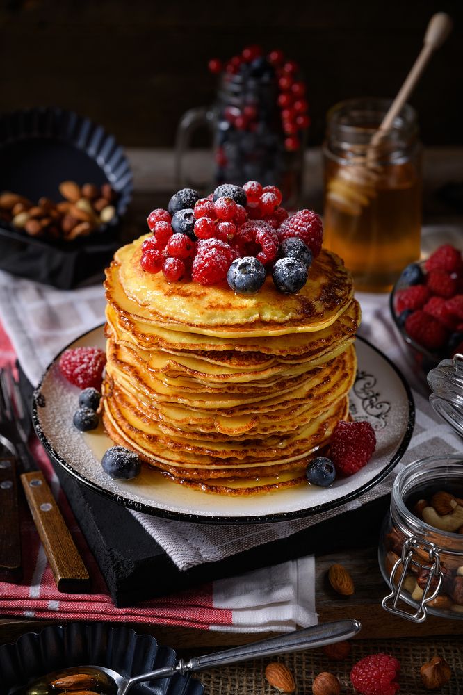 Pancakes with honig.