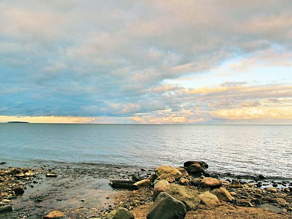 утро на Онежском озере