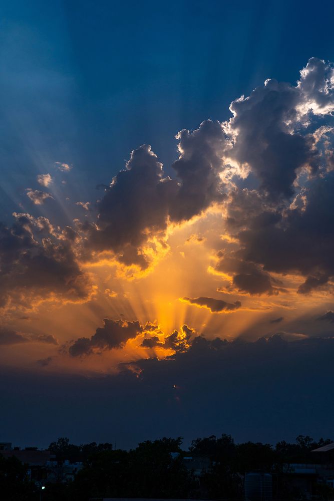 Sunset Behind the Cloud