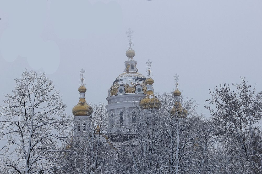 храм в тумане