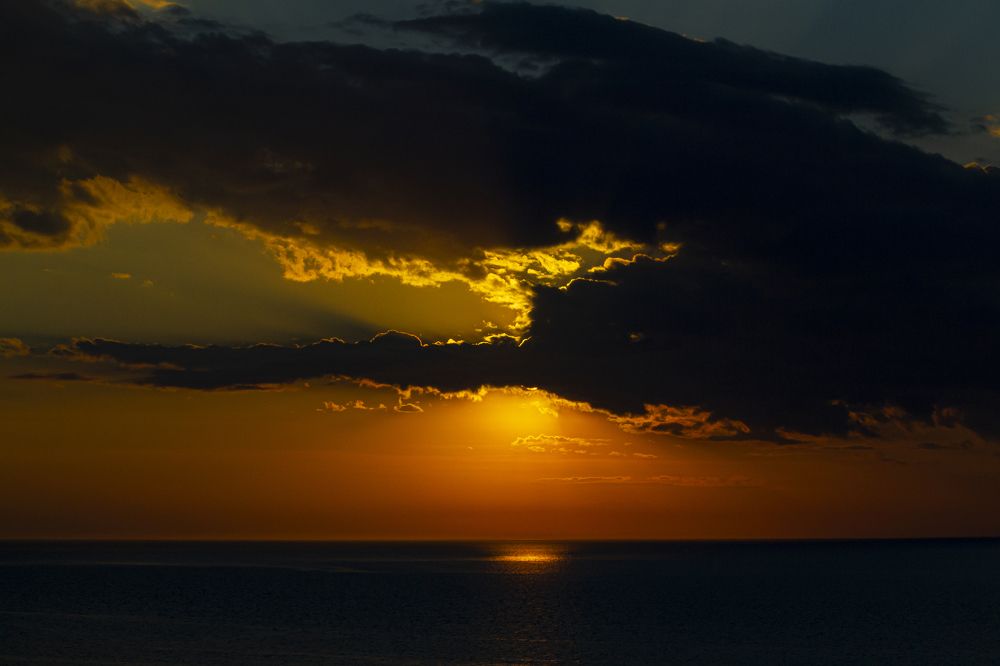 Калининградская область. г.Светлогорск.Закатные тучи над Балтикой.