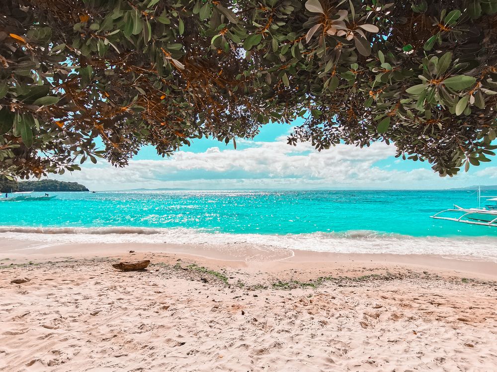 Pinkish sand