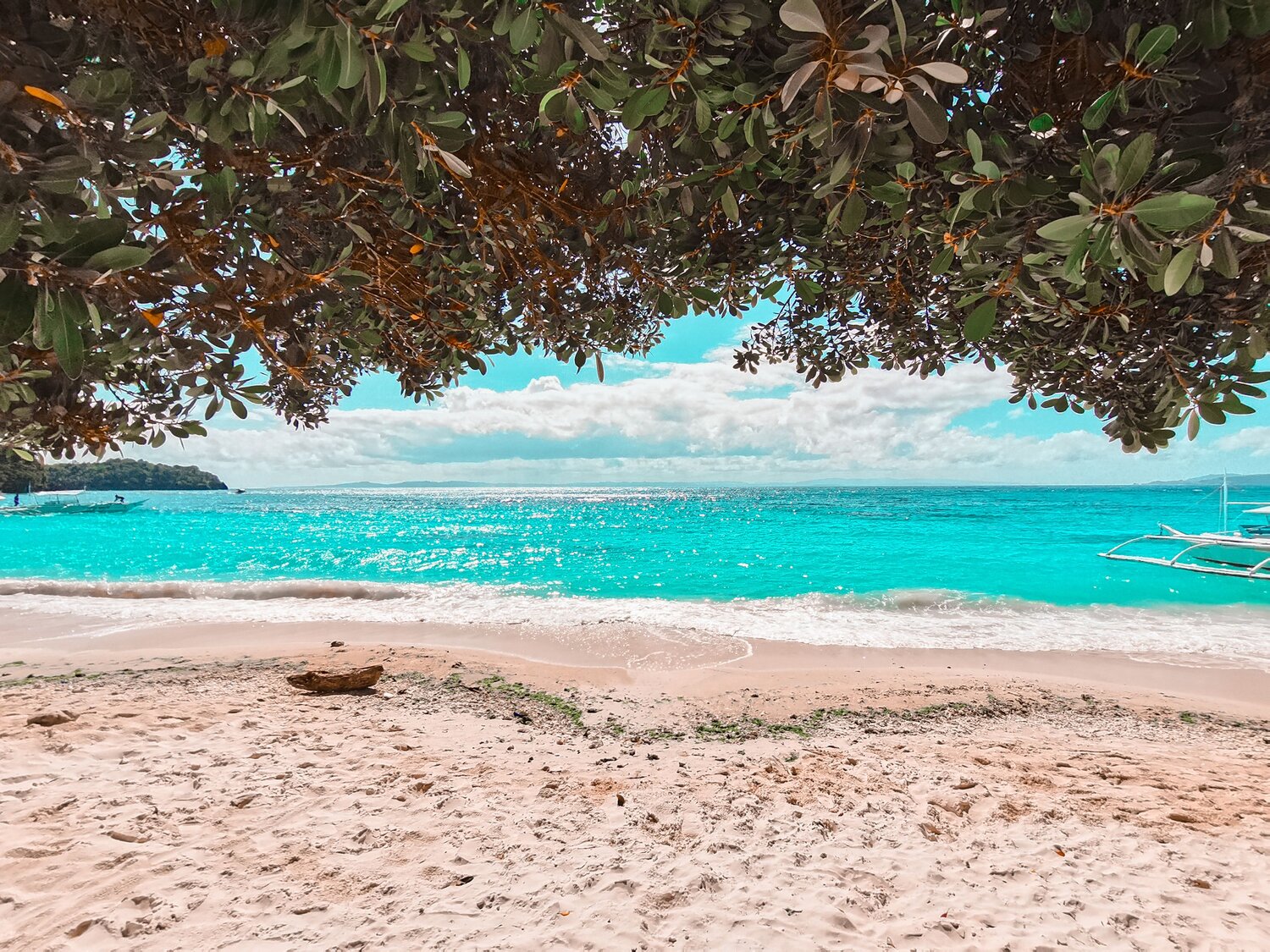 Pinkish sand