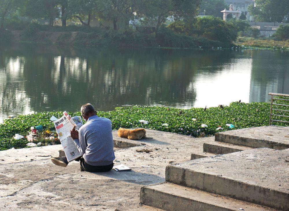 Reading Newspaper is Morning Retuals