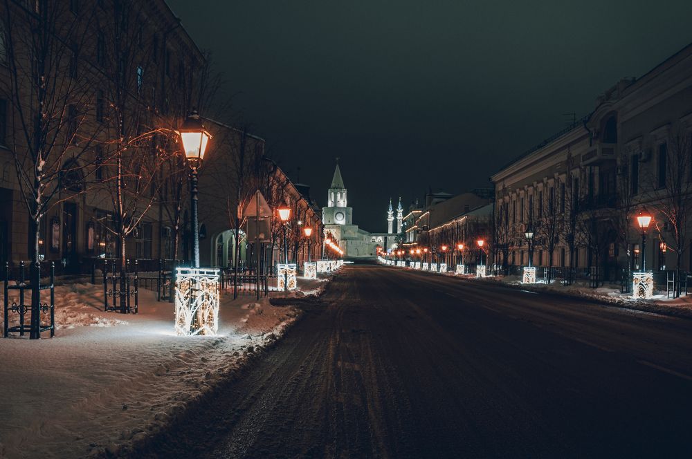 Ночная Казань.