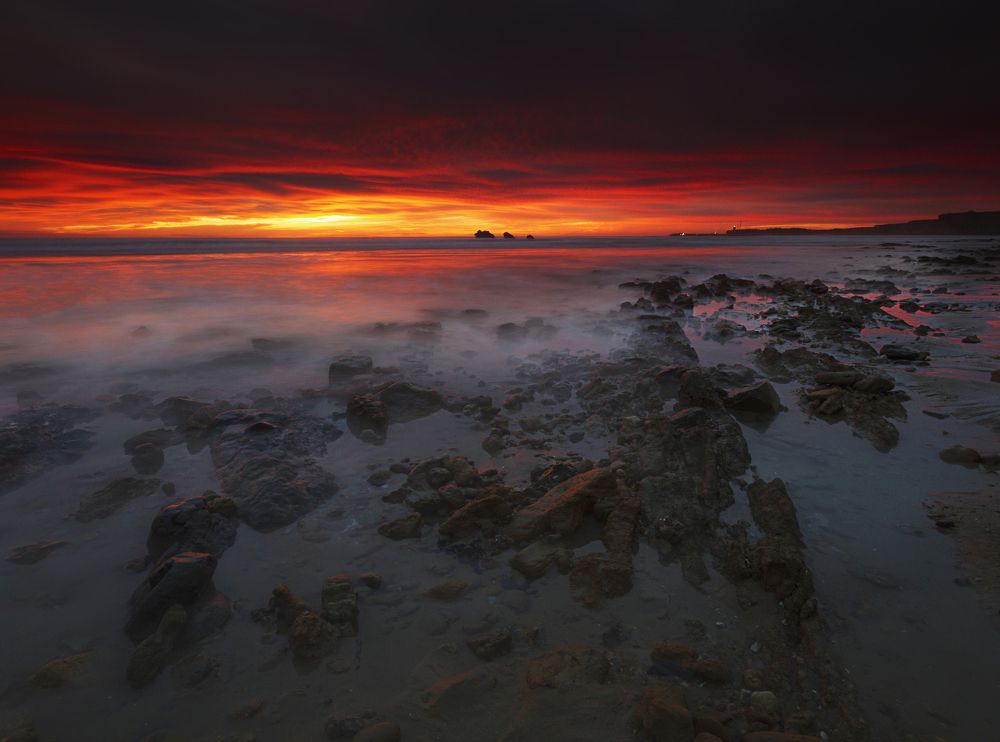 Nubes sobre el mar