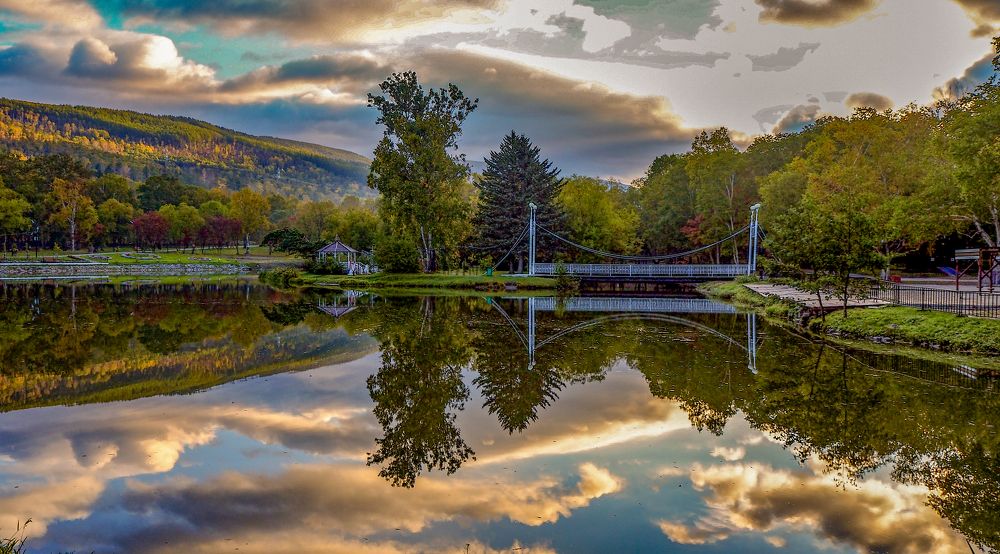 Пейзаж с облаками