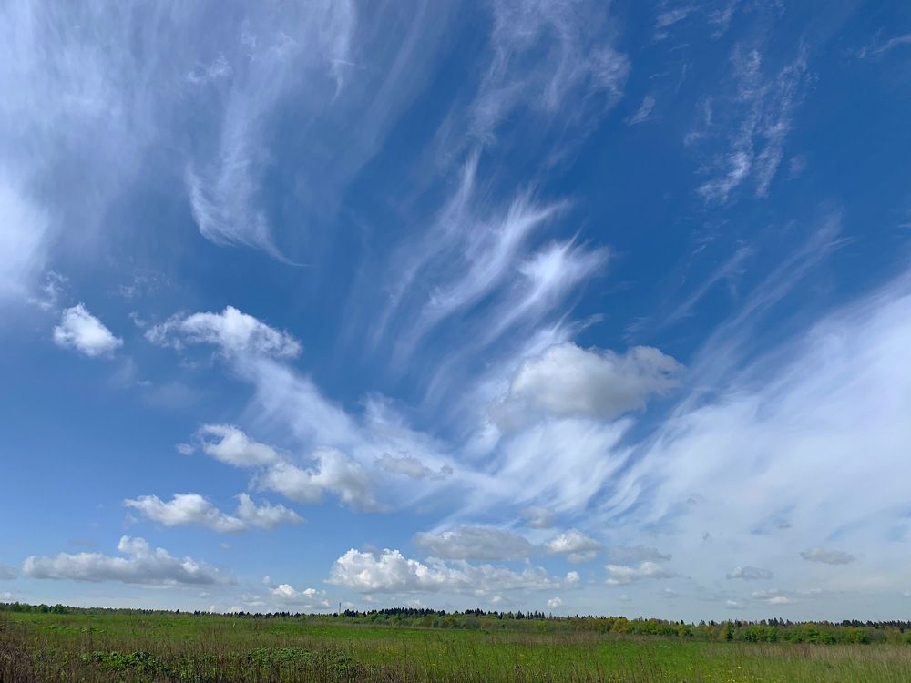 Облачный день.