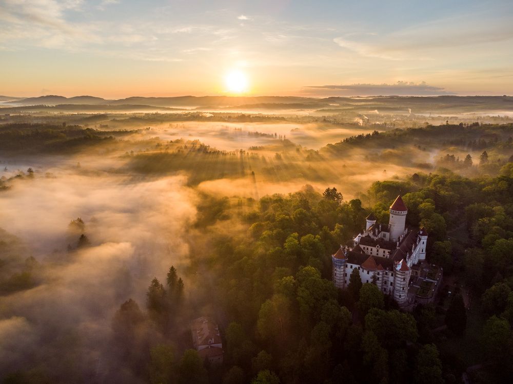 Sunrise on the Konopiště