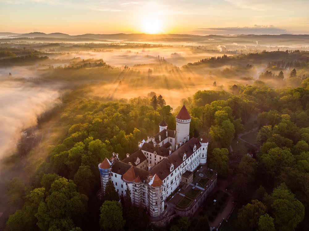 Sunrise on the Konopiště