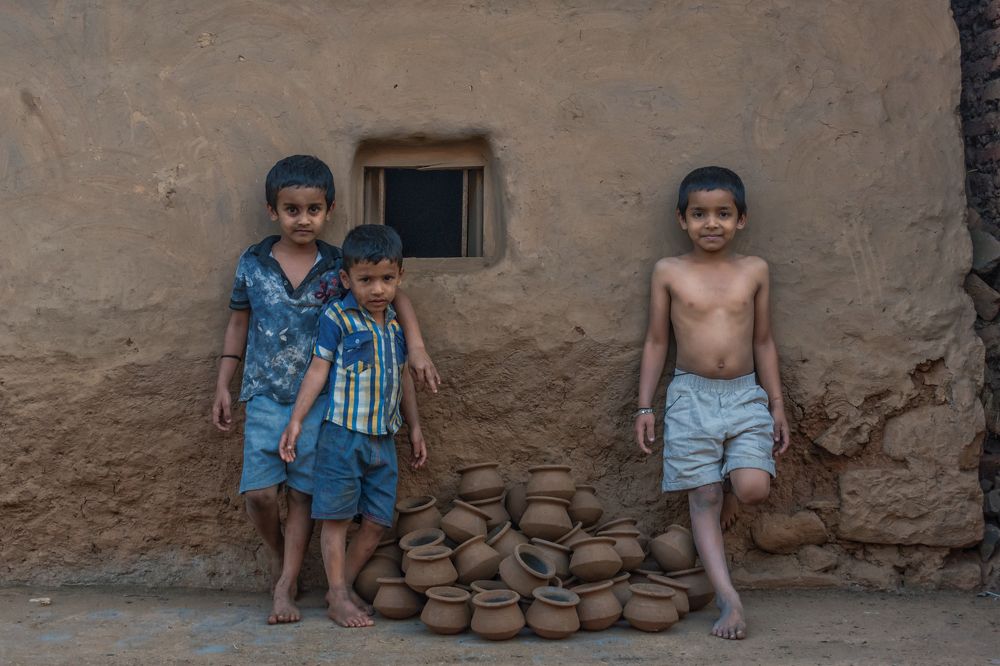 Kids from village