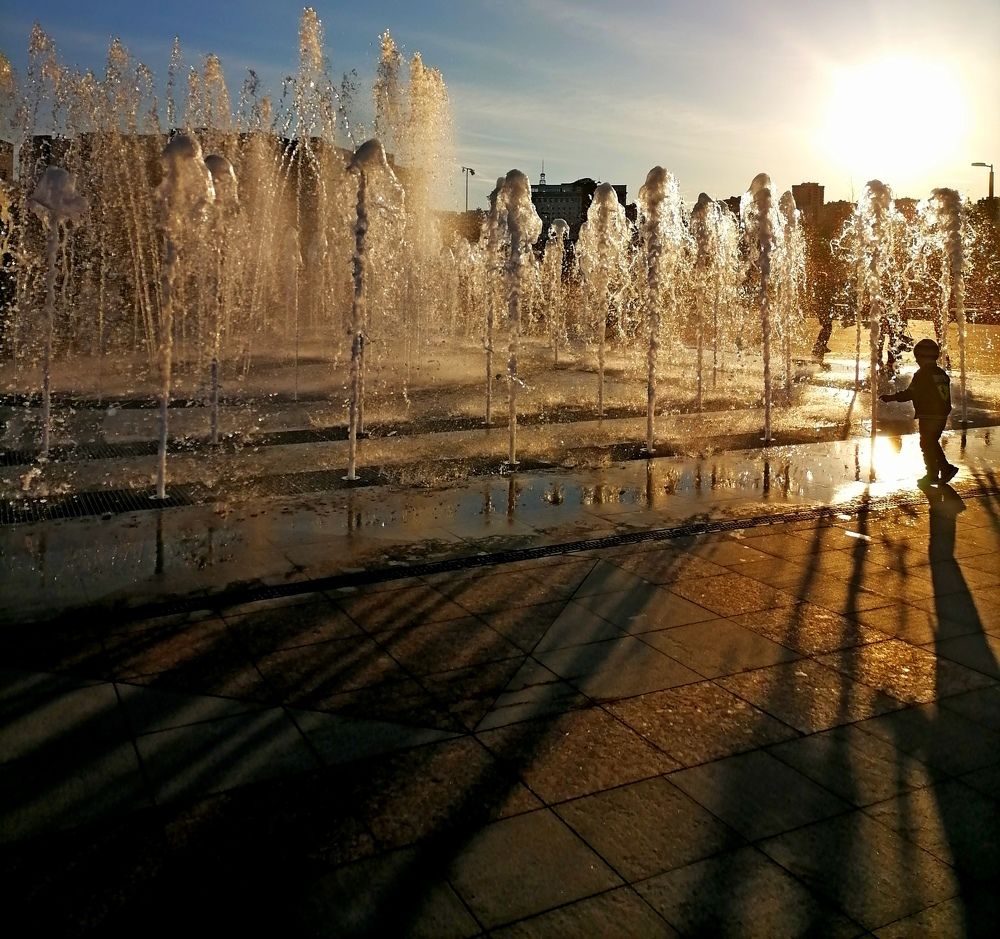 Золотой закат.