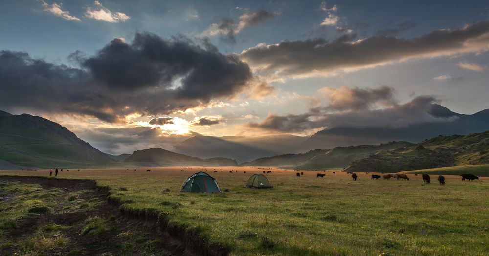 Утро в урочище Джылы-Су