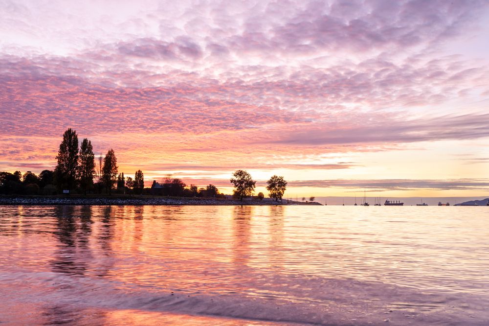 The world in sunset glow