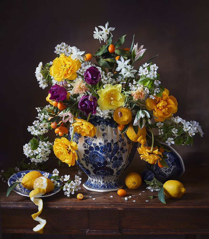 Натюрморт с цитрусами