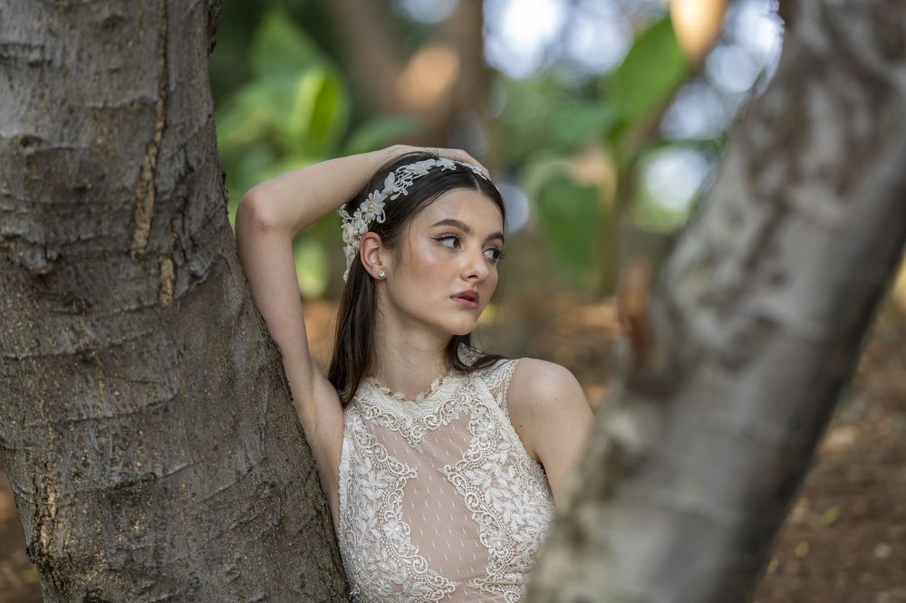 Beautiful lady in white