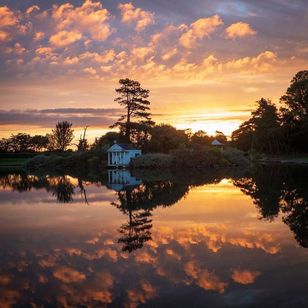Dublin sunrise reflection
