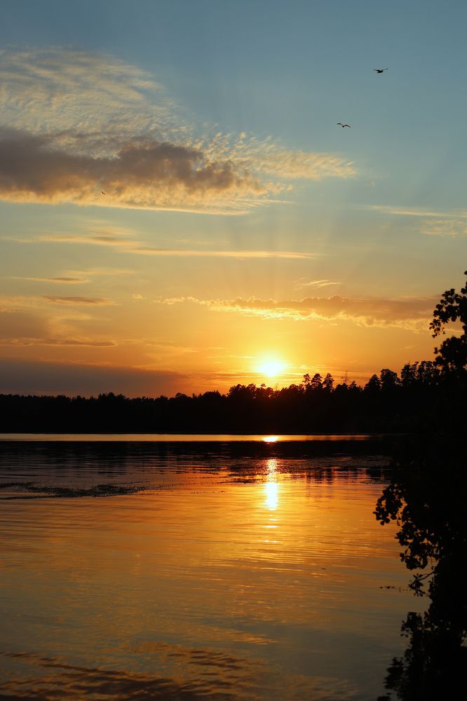Закат на Волге