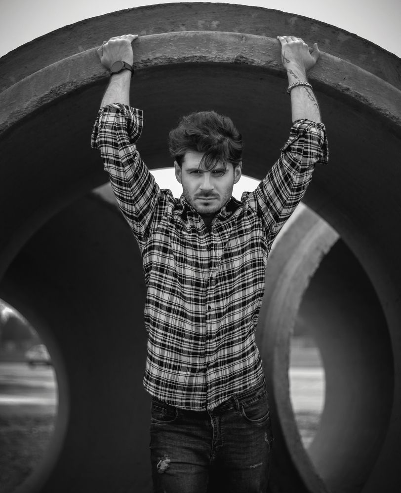 Black and white shapes of life