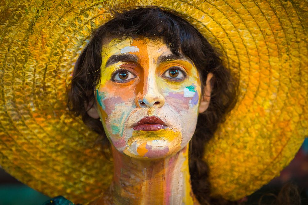 Портрет женщины в шляпе.