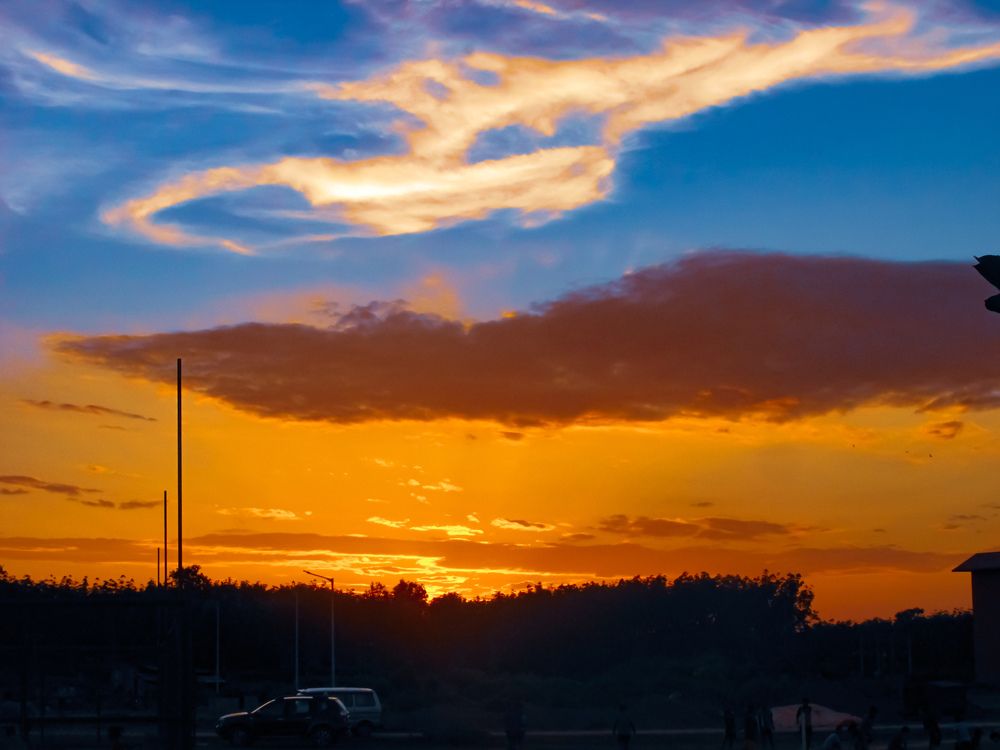 Clouds During Evening Sunset