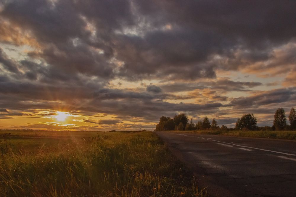 вечерняя дорога / evening road