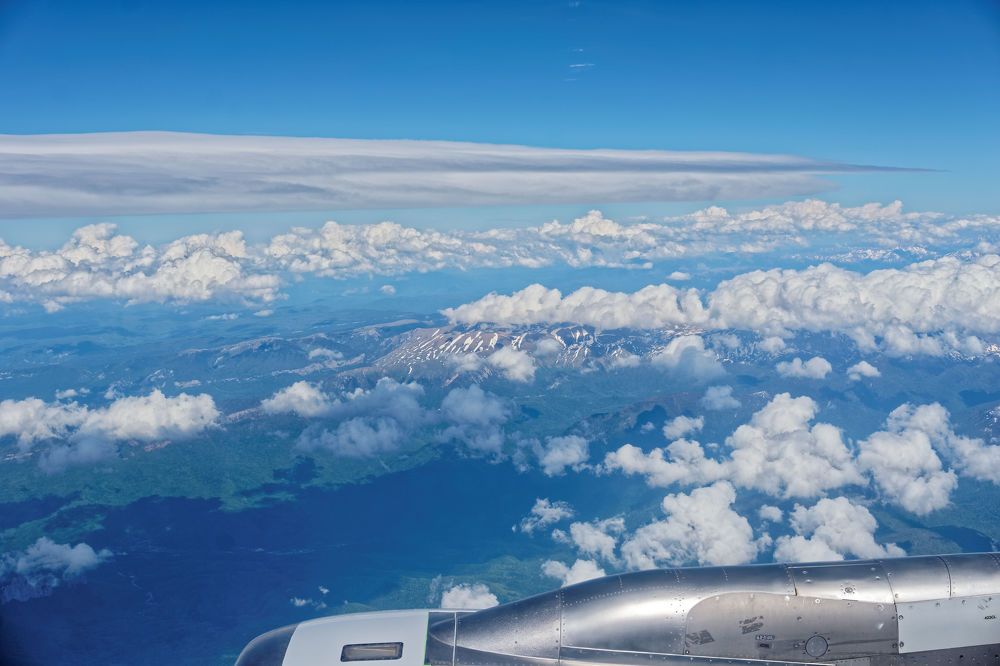 Над облаками.