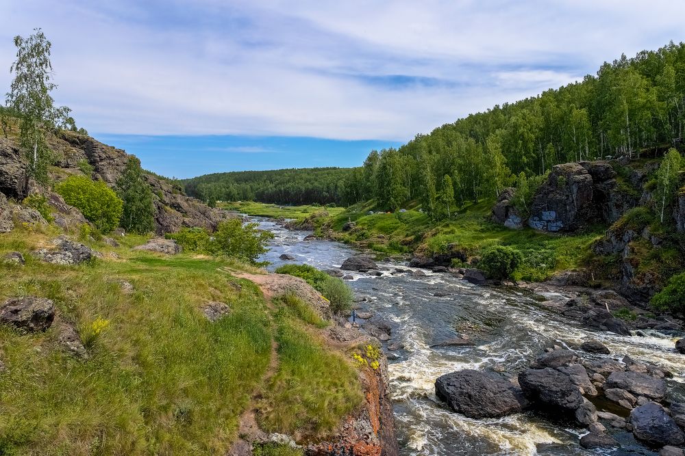 -Река Исеть,порог Ревун...
