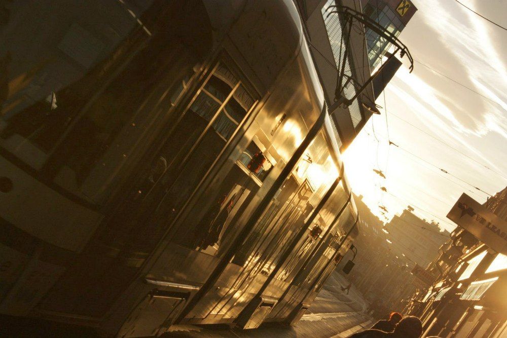 Трамвай на закате, Грац Австрия