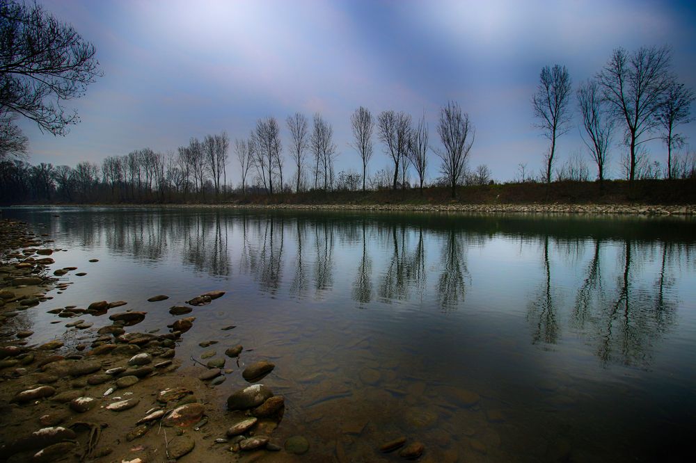 Reflections in the Adda River