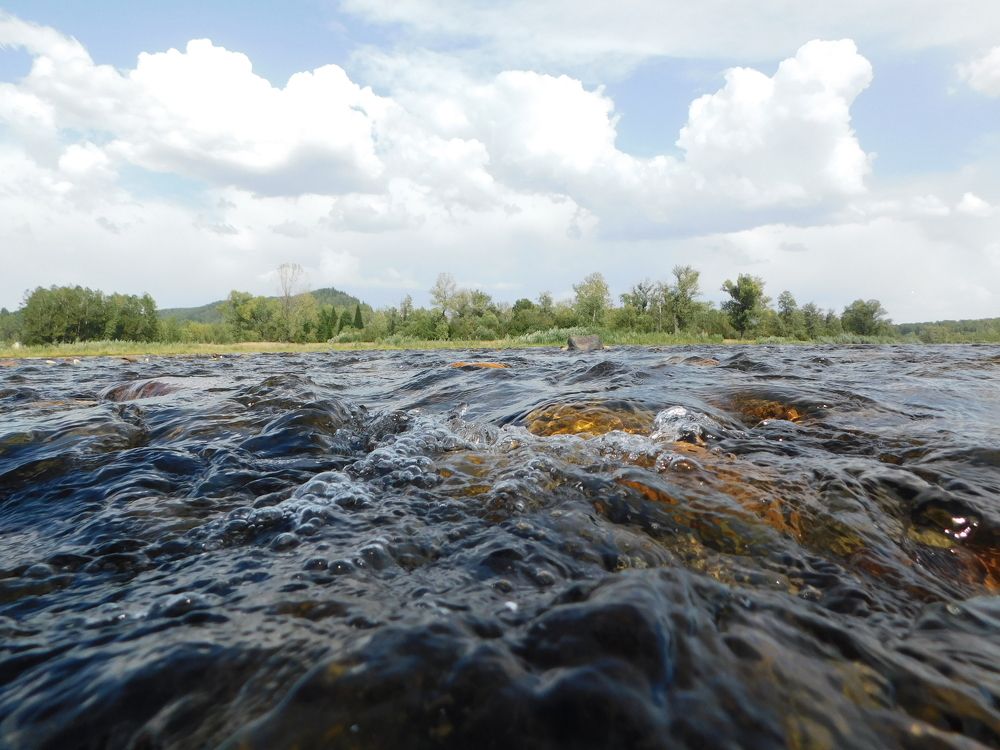Река Уса.На перекатах.