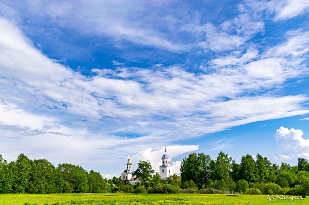 Вид на Церковь Рождества Богородицы   пгт. Нижнеивкино