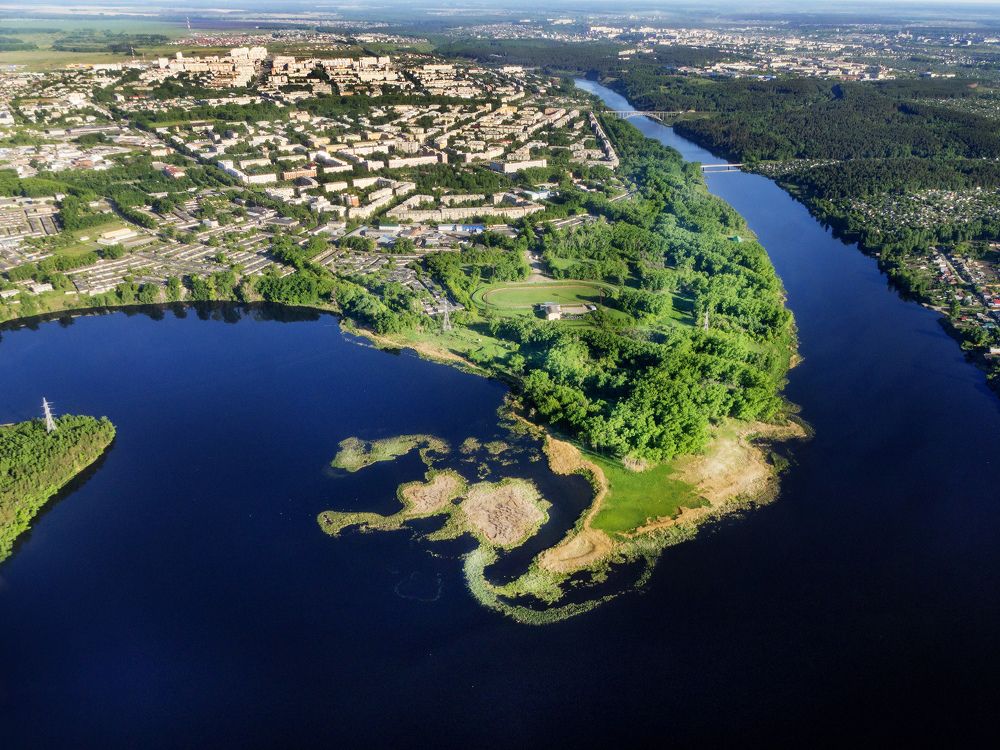 Над заливом