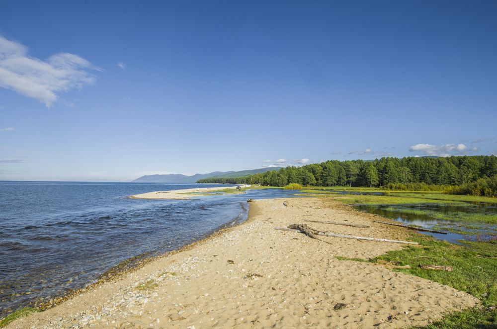 Впадение реки.