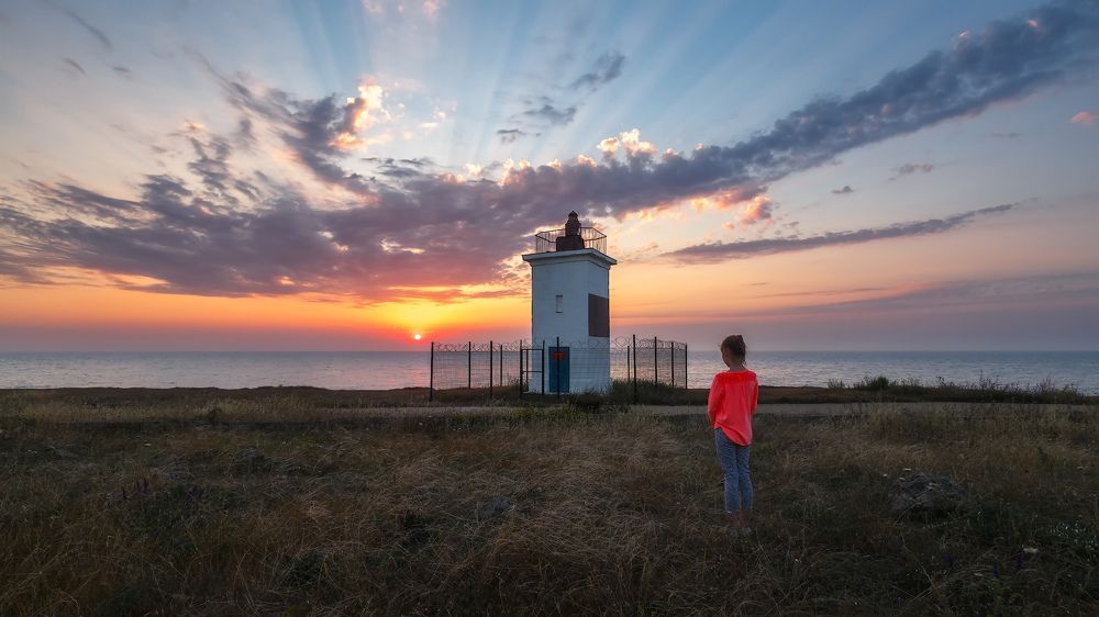 Маячок...летний...вечерний...