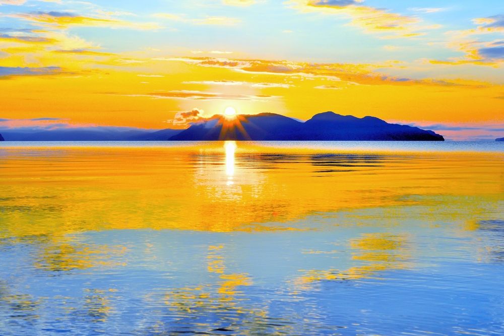 Утро на Енисее