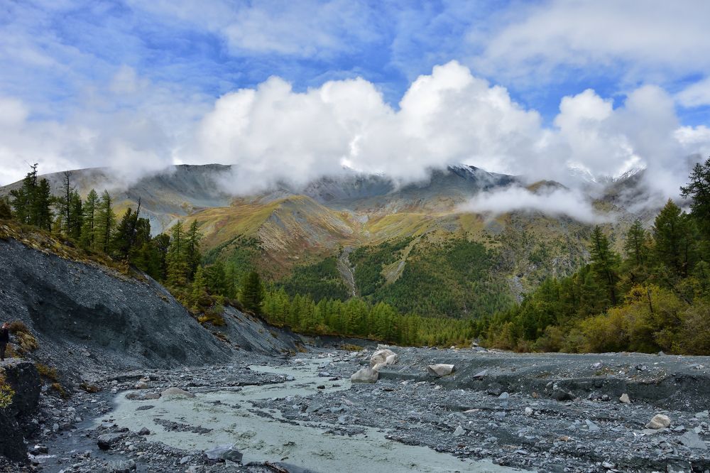Утро в Алтайских горах.