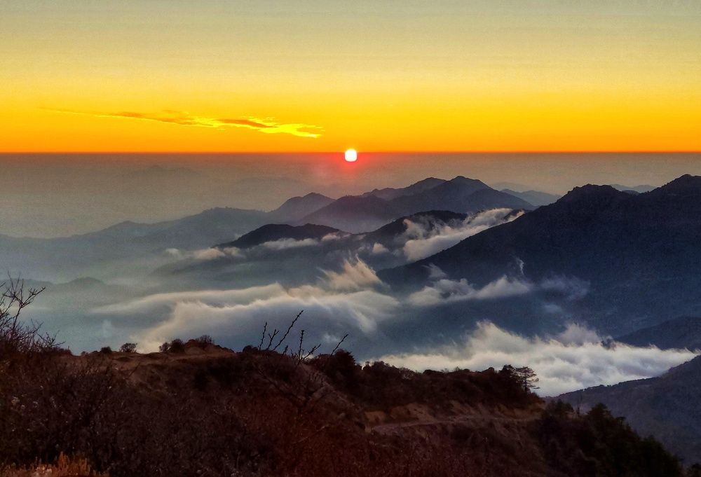 Sunset from Sandakphu