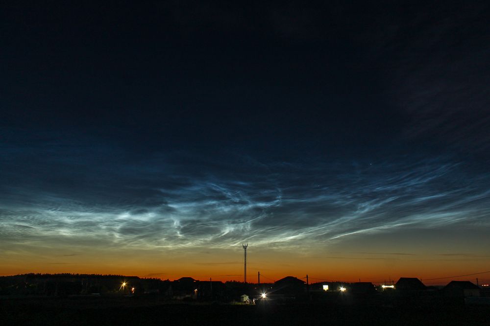 серебристые облака - молочные небеса