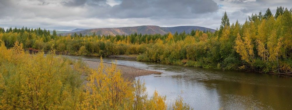 Осень на реке Эльген.