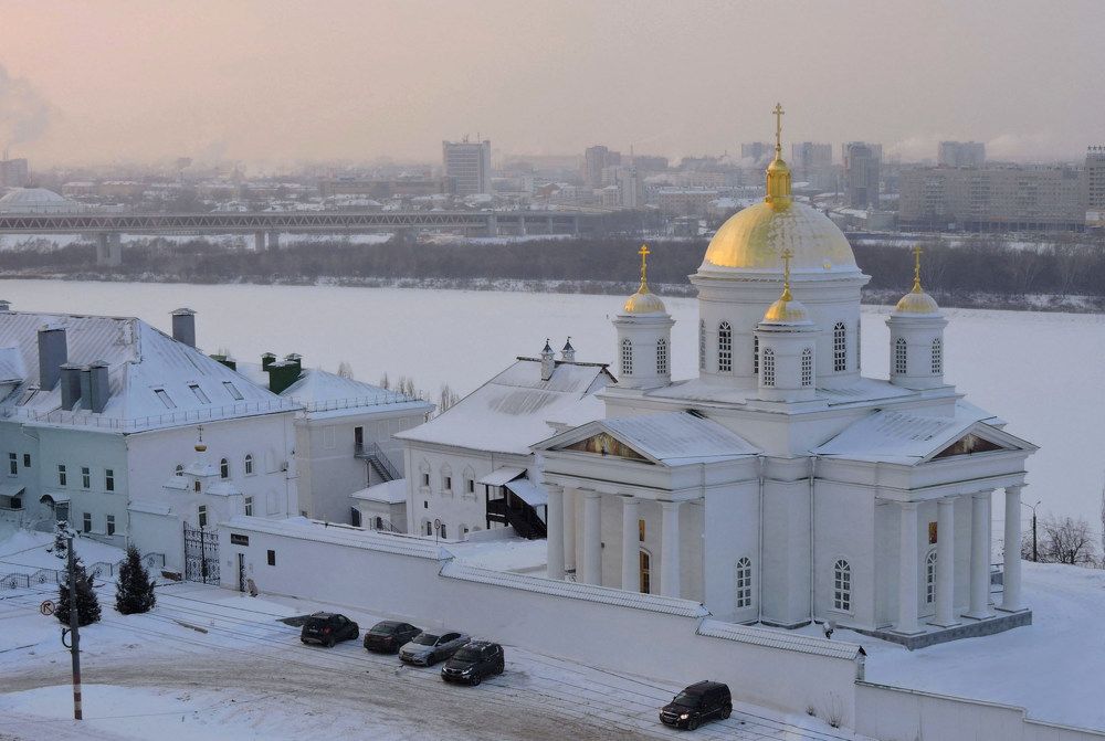 Морозный день. Благовещенский собор.